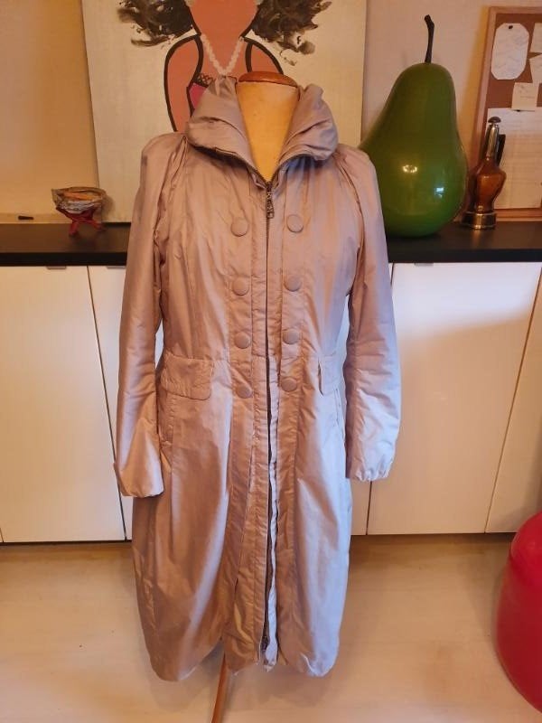 Zgan! prachtige beige winterjas van Creenstone maat 42!, Verzenden, Beige, Creenstone, Maat 42/44 (L)