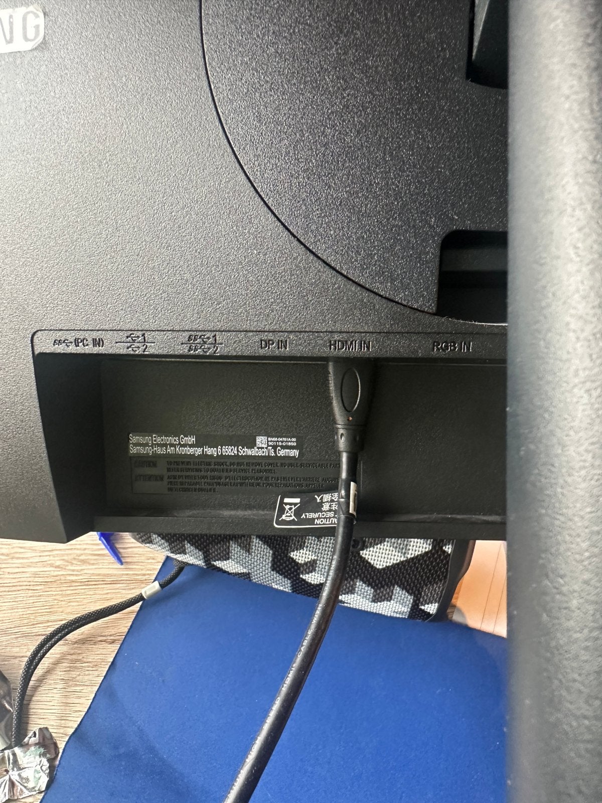 Samsung monitor 24 inch, Ophalen of Verzenden, Zo goed als nieuw, Full HD, 60 Hz of minder