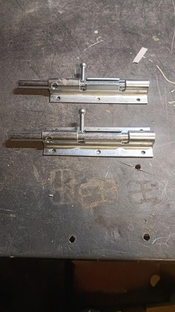 Set van 2 schuifgrendels - Nieuw, Ophalen of Verzenden, Nieuw, IJzer, Schuif of Grendel