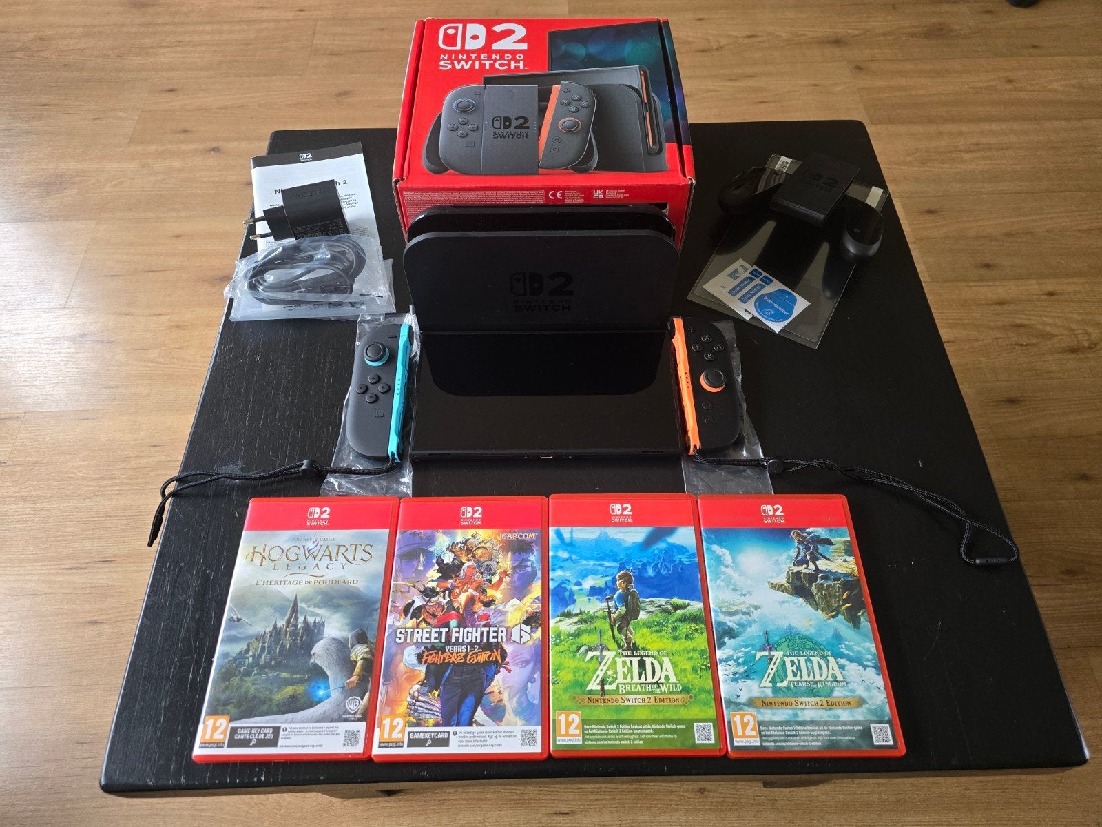 Nintendo Switch 2 + 4 Games + Extra's | Nieuwstaat, Ophalen of Verzenden, Zo goed als nieuw, Switch Original