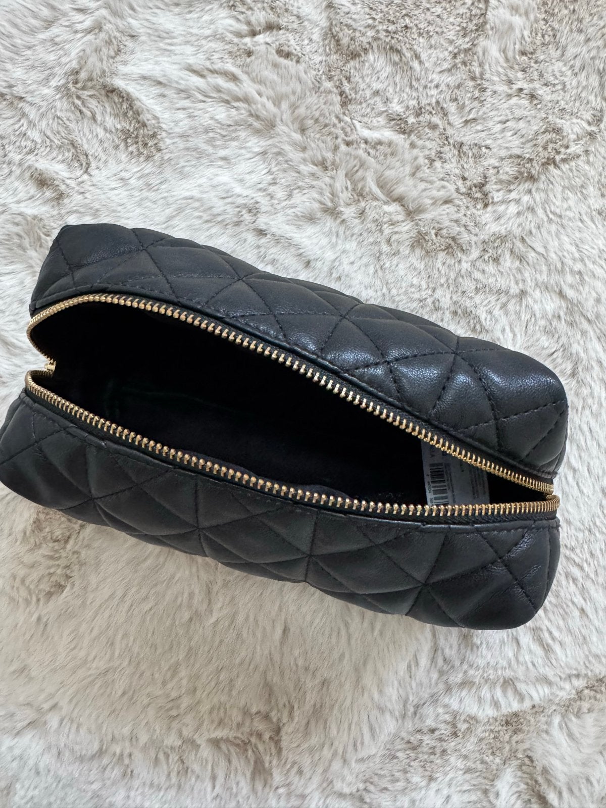 Mango gewatteerde make-up tasje/clutch, Ophalen of Verzenden, Zo goed als nieuw, Zwart, Dame
