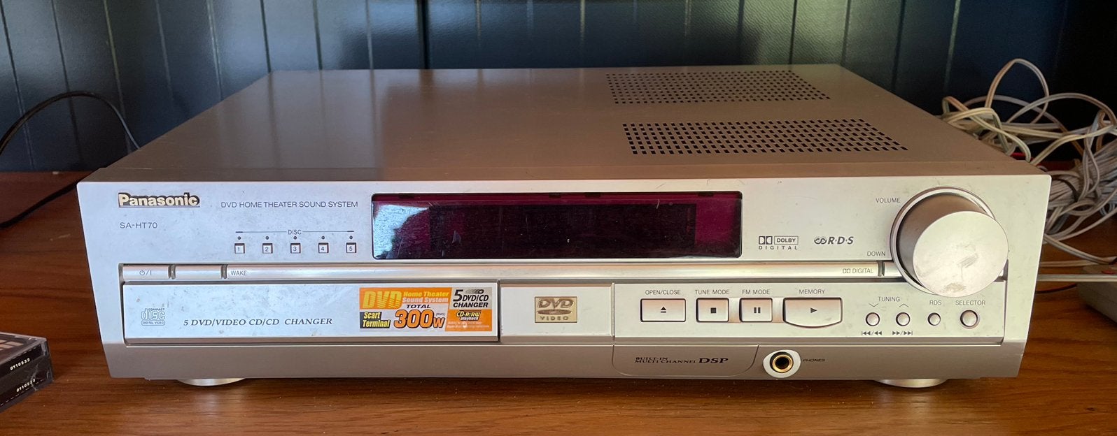 Panasonic SA-HT70 5.1 home cinema set met 5 DVD/CD wisselaar, Audio, Tv en Foto, Ophalen, Panasonic, 70 watt of meer, Zo goed als nieuw