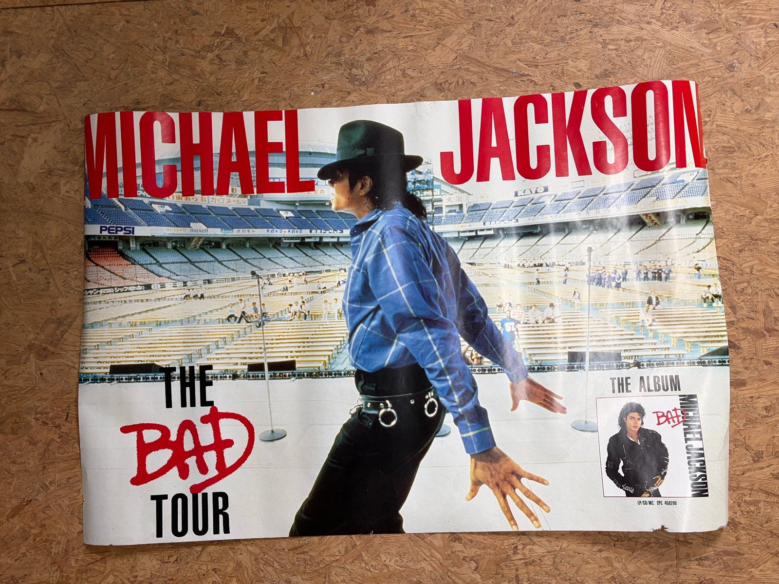 Michael Jackson The Bad Tour poster, Ophalen of Verzenden