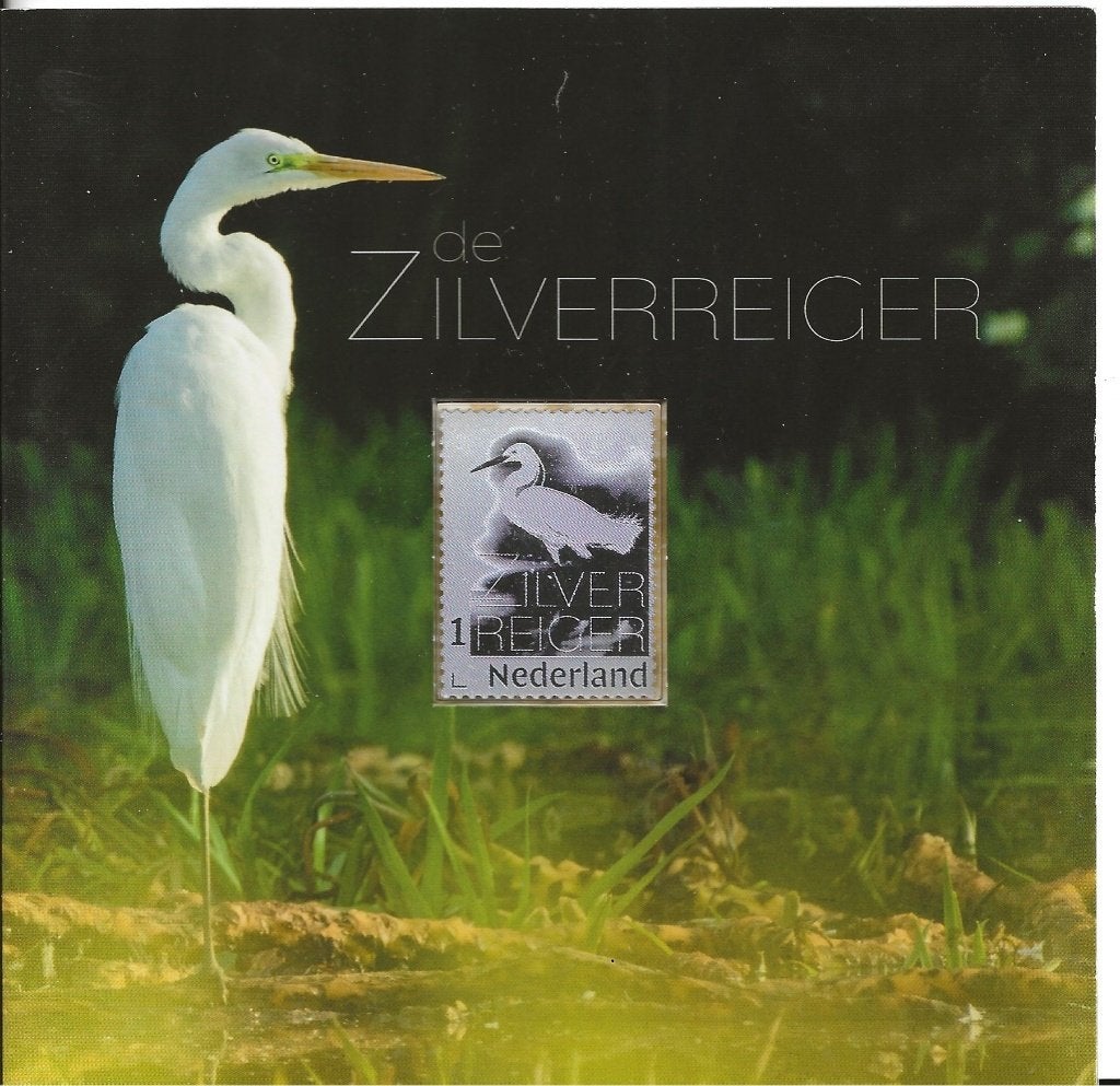 Carnet met zilveren zegel, Zilverreiger, postfris, Ophalen of Verzenden, Postfris