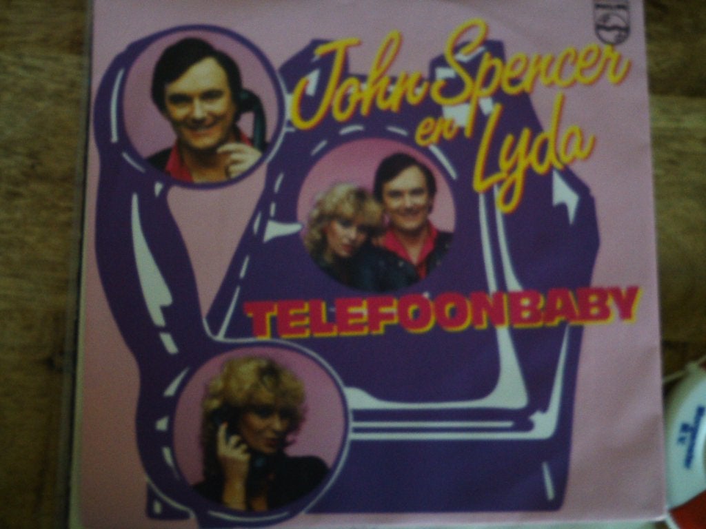 John Spencer en Lyda - Telefoonbaby   24jul, 7 inch, Zo goed als nieuw, Fotohoes, Overige typen