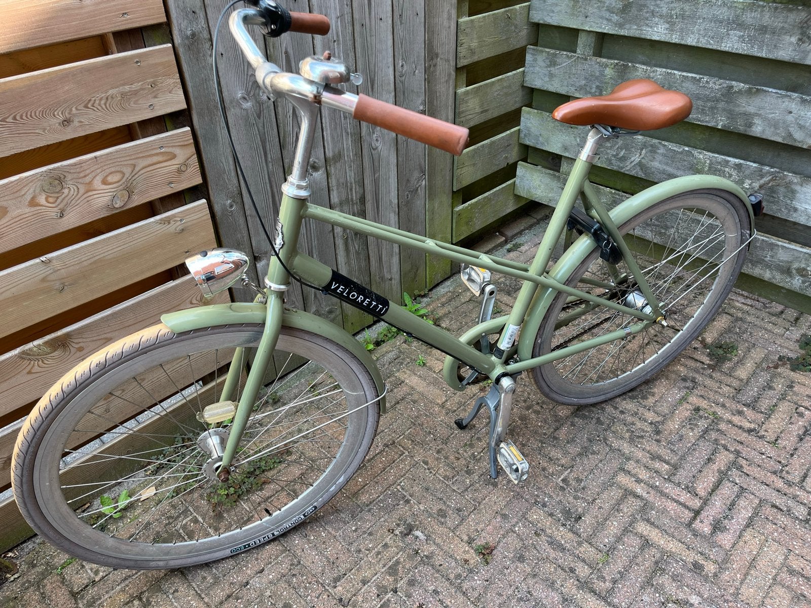 Veloretti fiets - Groen - Zo goed als nieuw, Velgrem, Versnellingen, Zo goed als nieuw, 50 tot 53 cm