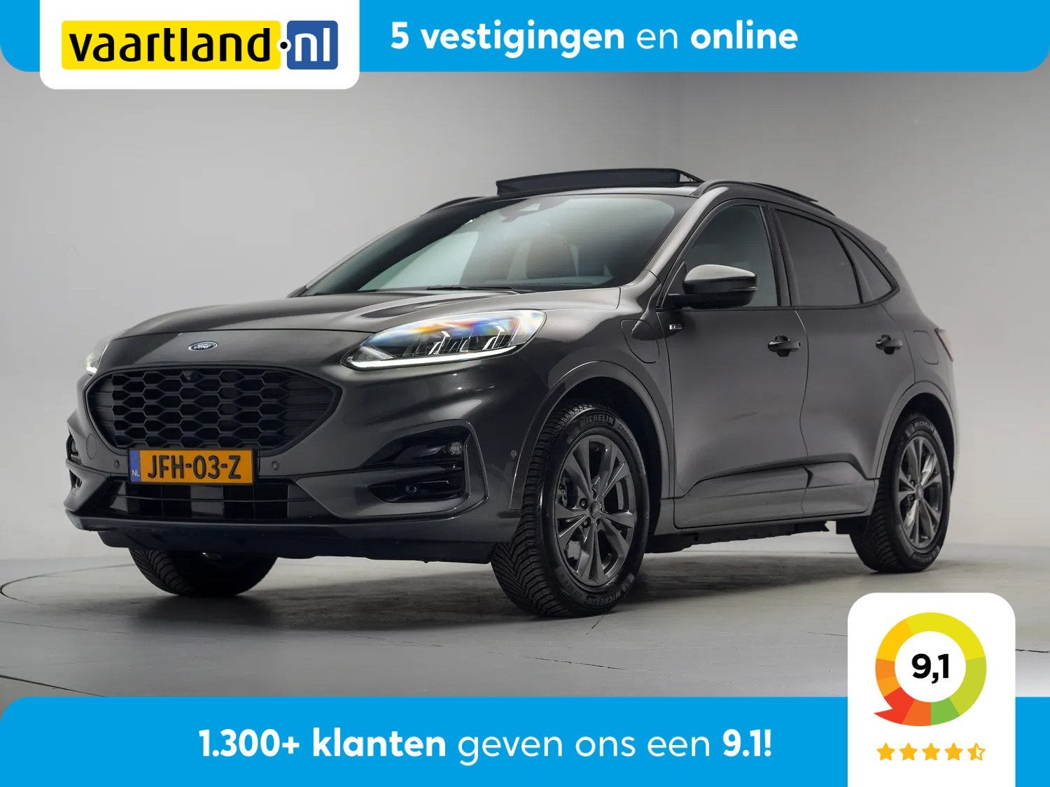 Ford Kuga 2.5 PHEV ST-Line [ Panoramadak Apple/Android Trekh, Gebruikt, Adaptive Cruise Control, 4 cilinders, Bedrijf