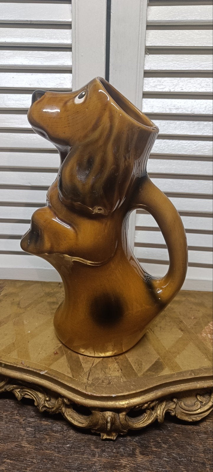Vintage Teckel Hondenkan / Pitcher - 28cm Hoog, Ophalen of Verzenden