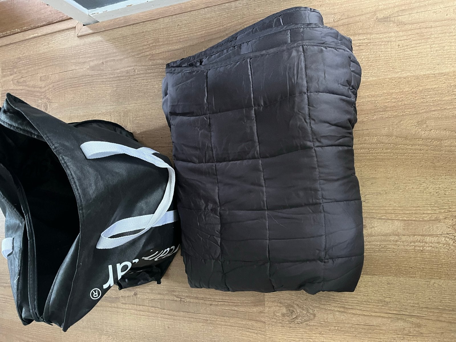 Calmzy Verzwaringsdeken 1.50 x 2 m - Wasbaar - 10 KG, Ophalen, Gebruikt, Zwart, Deken of Dekbed