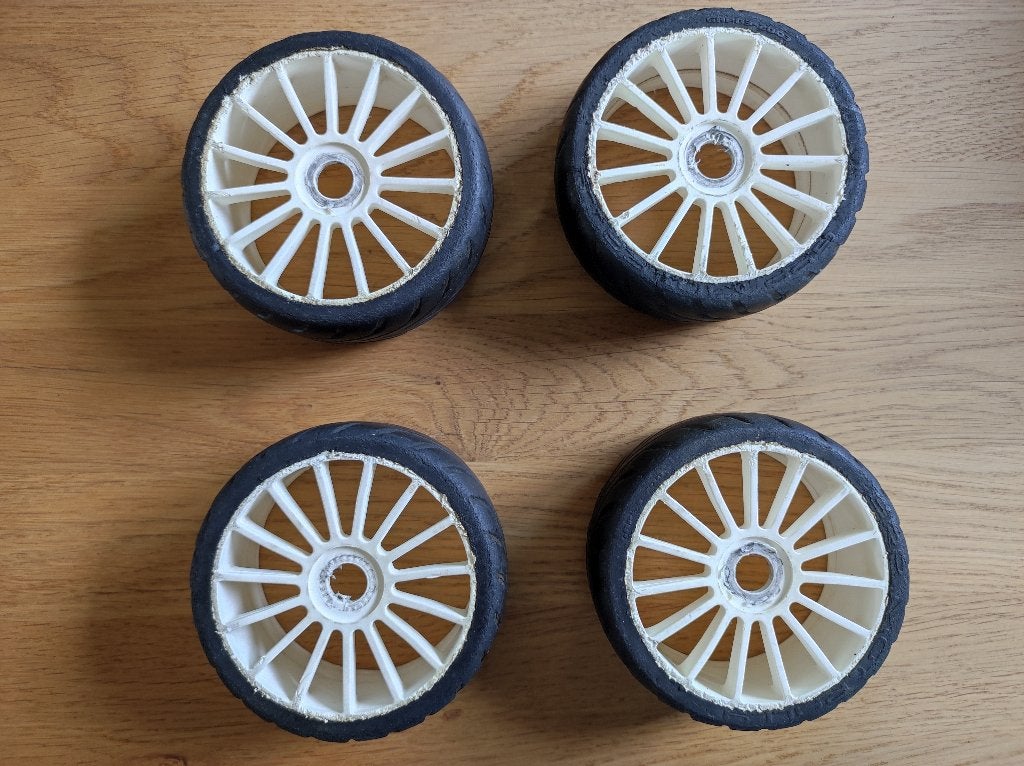 1:8 on-road wielen met 17mm HEX, Gebruikt, Auto onroad, Schaal 1:8, Overige typen