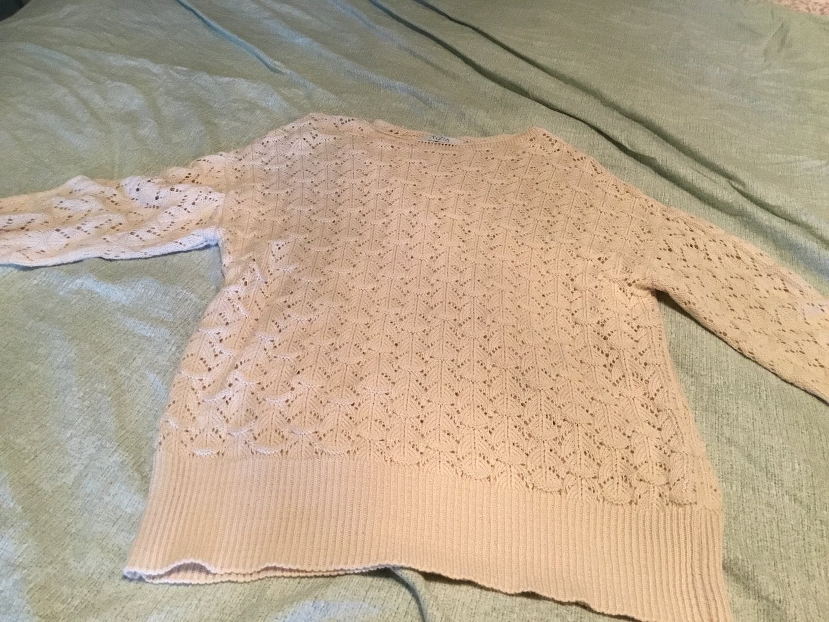 TIZIA nieuwe trui ecru valt als 40, Ophalen of Verzenden, Zo goed als nieuw, Maat 38/40 (M), Beige