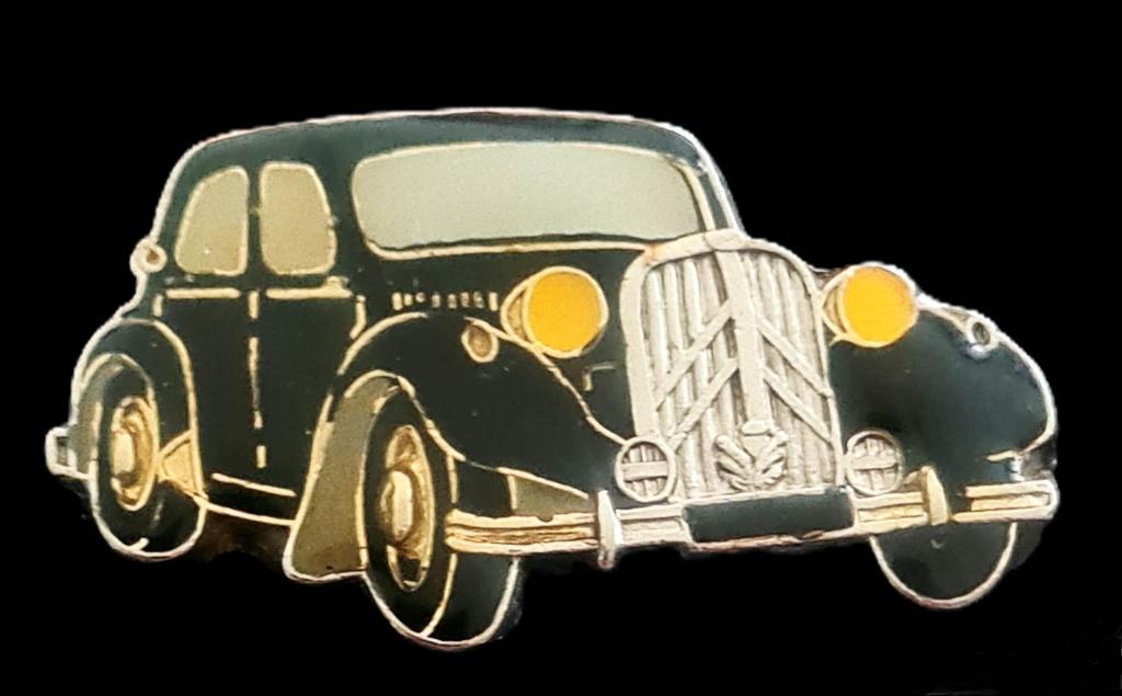 Citroën Traction pin- zwart epoxy-gele koplampen, Verzenden, Nieuw, Transport, Speldje of Pin