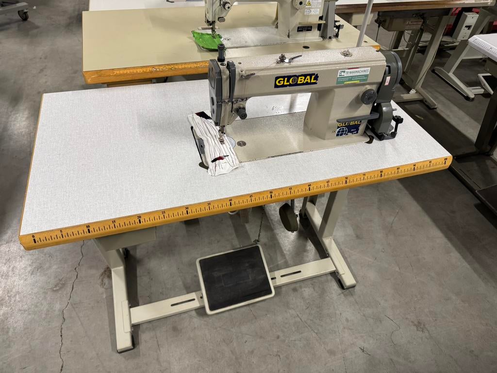 Industriele naaimachine global rechtstik machine stil motor, Hobby en Vrije tijd, Naaimachines en Toebehoren, Gebruikt, Ophalen of Verzenden