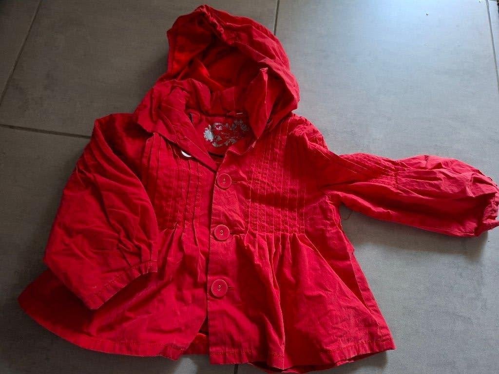 Jas "Rood", Kinderen en Baby's, Meisje, S&D Le Chic, Ophalen of Verzenden, Zo goed als nieuw