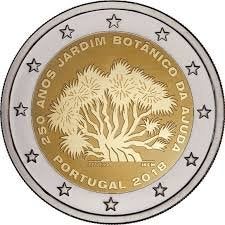 2 Euro Portugal 2018 - Botanische Tuinen - UNC, Postzegels en Munten, Verzenden, Portugal, 2 euro, Losse munt