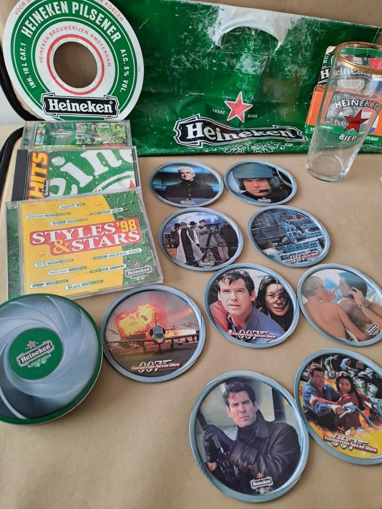 Heineken collectie, Verzamelen, Biermerken, Ophalen, Zo goed als nieuw, Glas of Glazen, Heineken