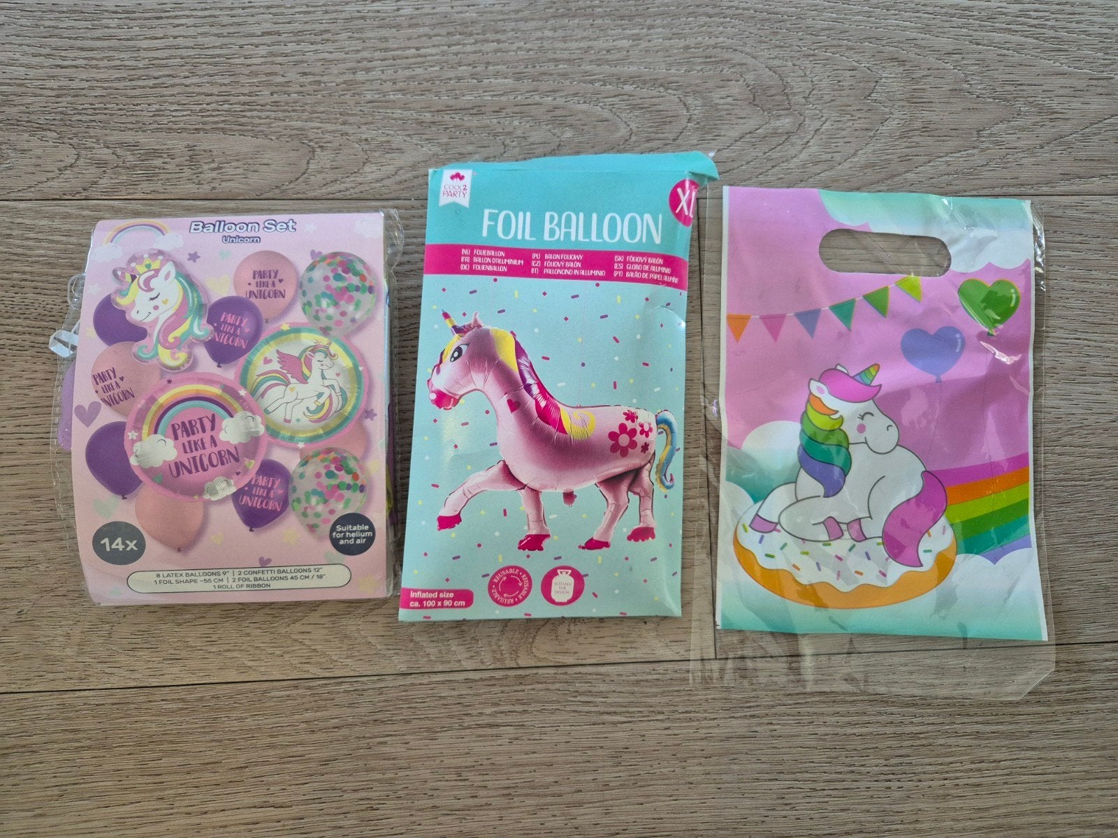 Unicorn folie ballon folieballonnen feestje slinger, Ophalen of Verzenden, Versiering, Verjaardag