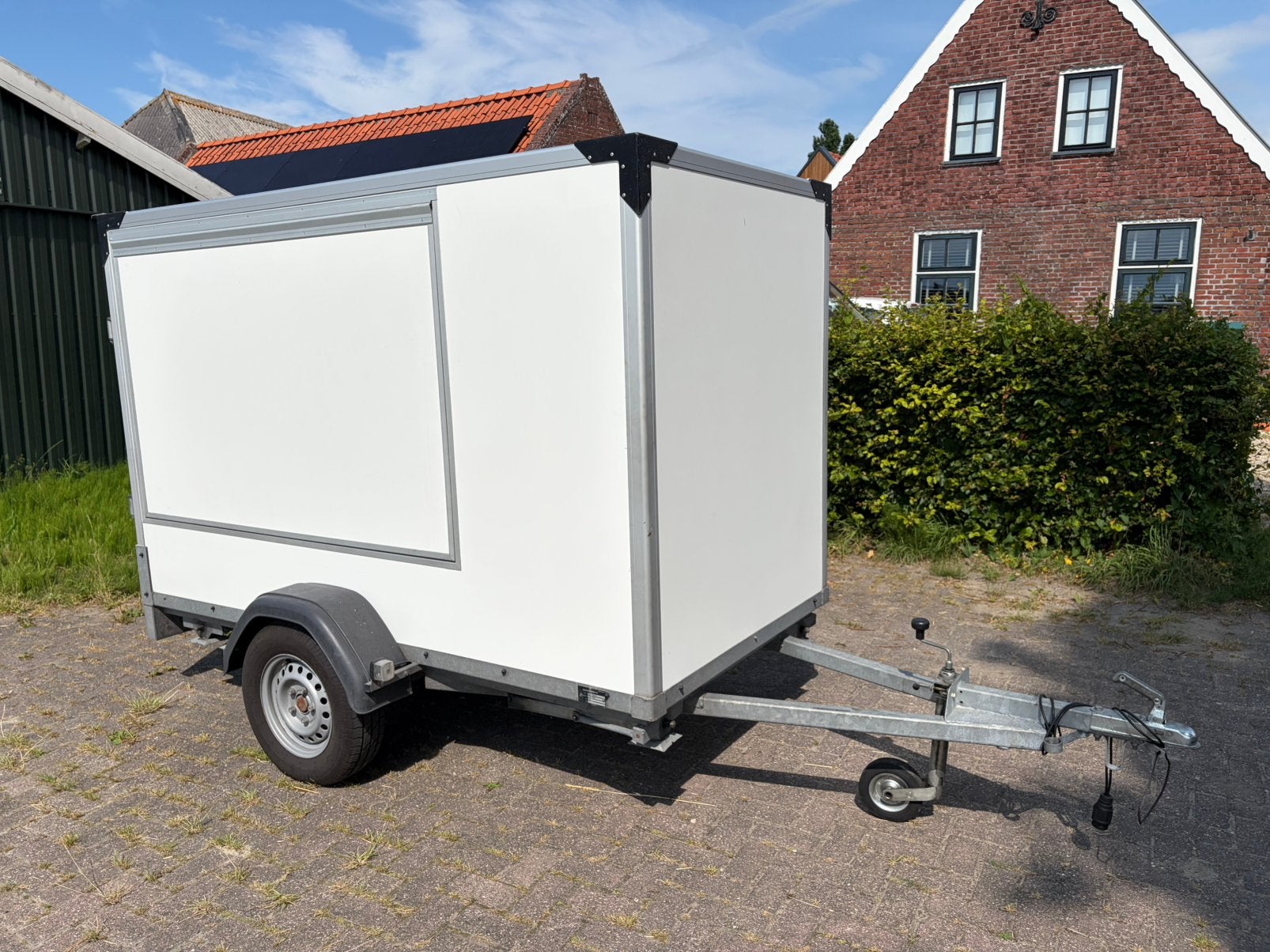 Gesloten aanhanger met luifel klep 750kg, Auto diversen, Ophalen, Gebruikt