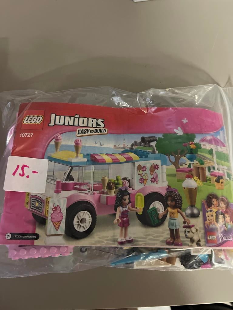 LEGO Juniors 10727 Emma's IJscowagen, Verzenden, Gebruikt, Complete set, Lego
