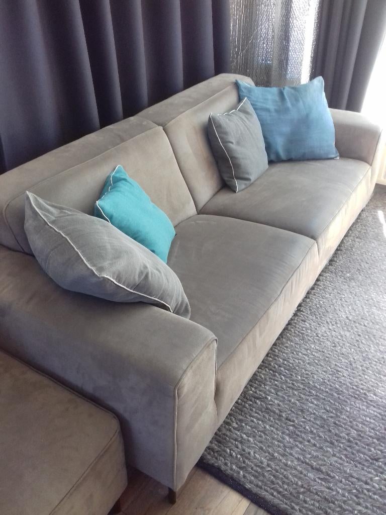 Loods 5 Complete zithoek - 2,5 zits Bank + Fauteuil + Hocker, Ophalen of Verzenden, Gebruikt, Overige materialen