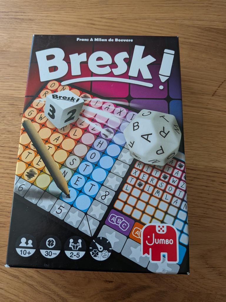 Bresk! Woordspel van Jumbo - Zo goed als nieuw, Ophalen of Verzenden, Minder dan 500 stukjes, Nieuw, Overige typen