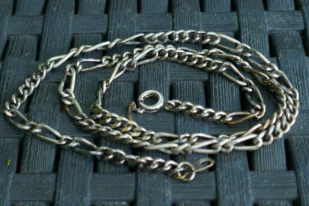 Figaro Schakel Ketting, Sieraden, Tassen en Uiterlijk, Kettingen, Ophalen of Verzenden, Zo goed als nieuw, Goud, Overige materialen