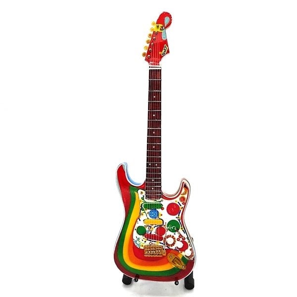 George Harrison Rocky Beatles miniatuur gitaar 25cm deco, Info@deconoord.nl, Deco Noord, Nieuw, Ophalen of Verzenden