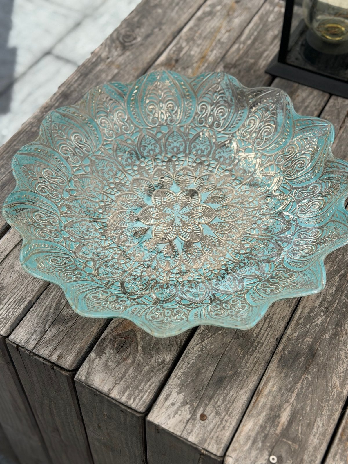 Decoratieve schaal met oosters motief, Ophalen of Verzenden