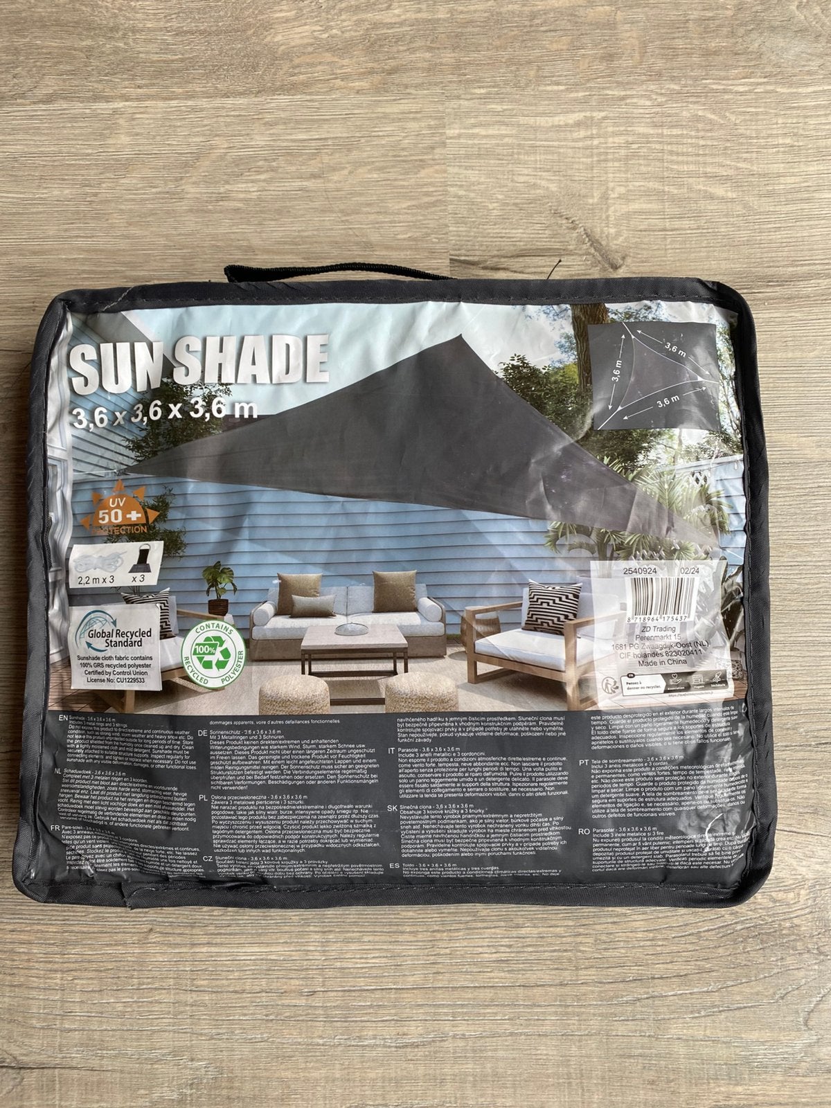 Schaduwdoek Sun Shade, Ophalen of Verzenden, Nieuw