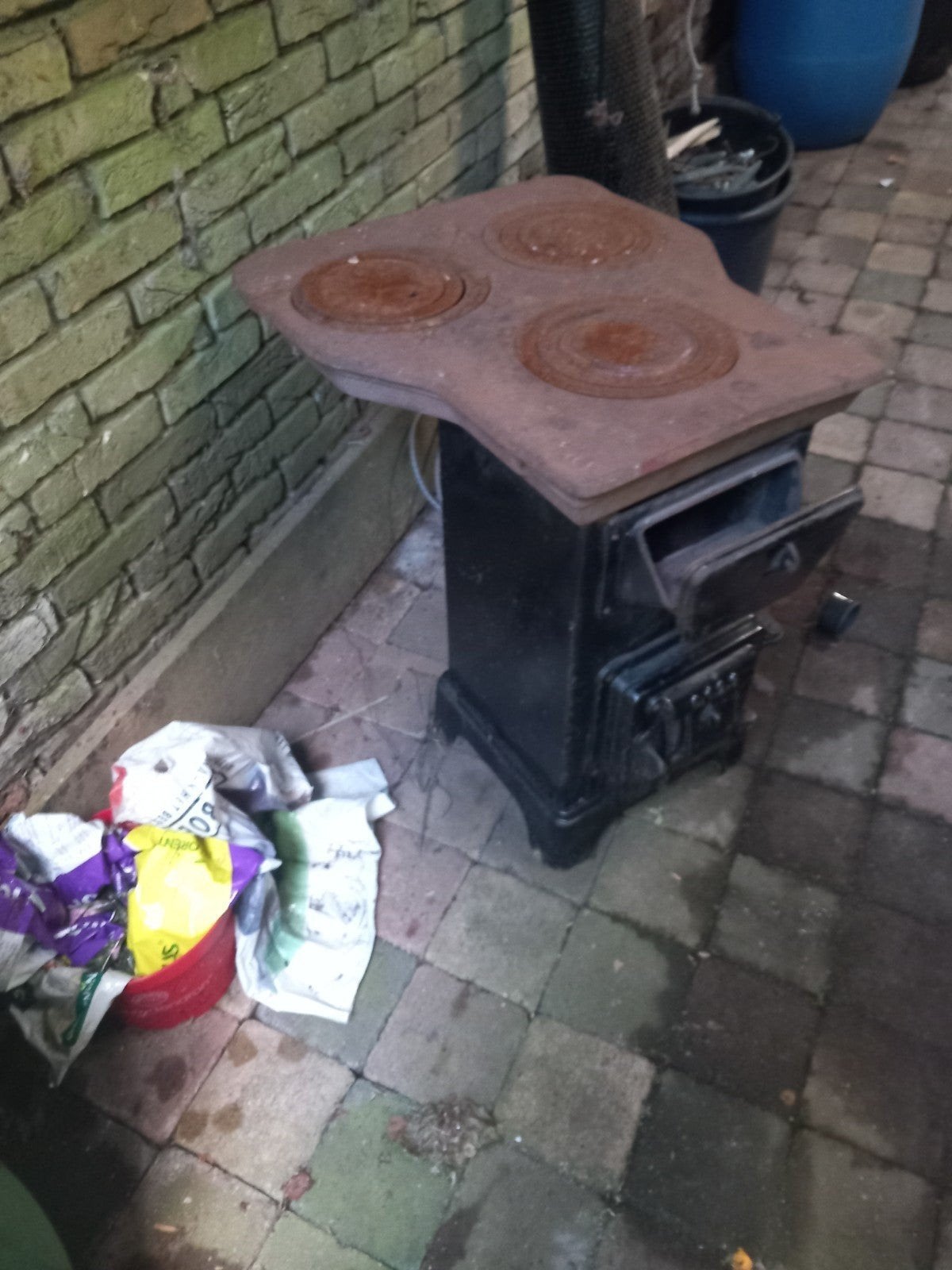houtkachel  met poets werk, Ophalen of Verzenden