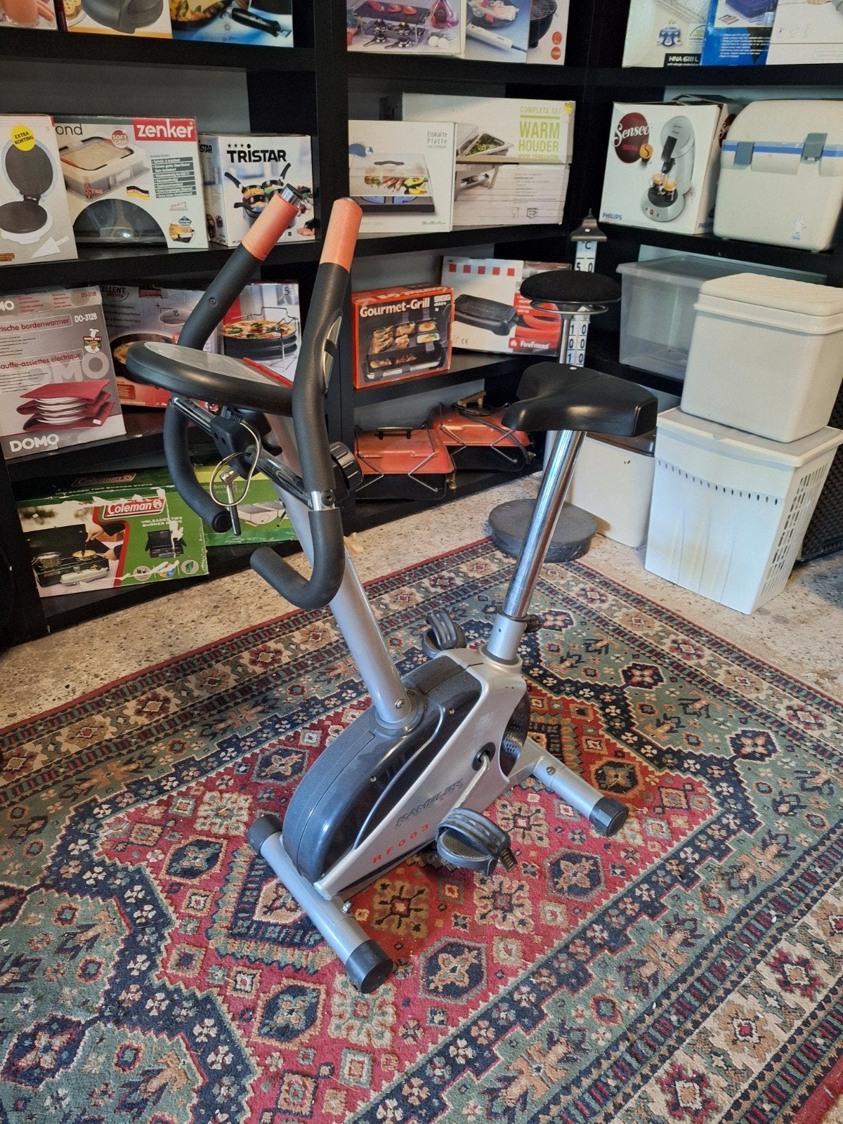 Hometrainer fiets home trainer, Ophalen, Gebruikt, Metaal, Benen