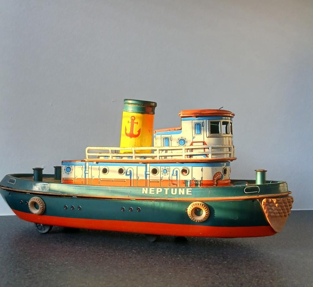 Blikken speelgoedboot jaren 50/60, Hobby en Vrije tijd, Verzenden, Gebruikt, Overige merken