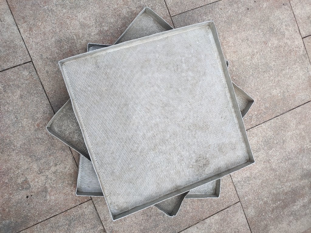 aluminium zeef bakken, Ophalen of Verzenden, Gebruikt, Aluminium