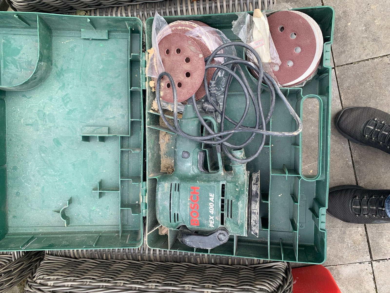 Bosch PEX 400 AE Schuurmachine met schuurpapier, Ophalen, Gebruikt, Excentrische schuurmachine