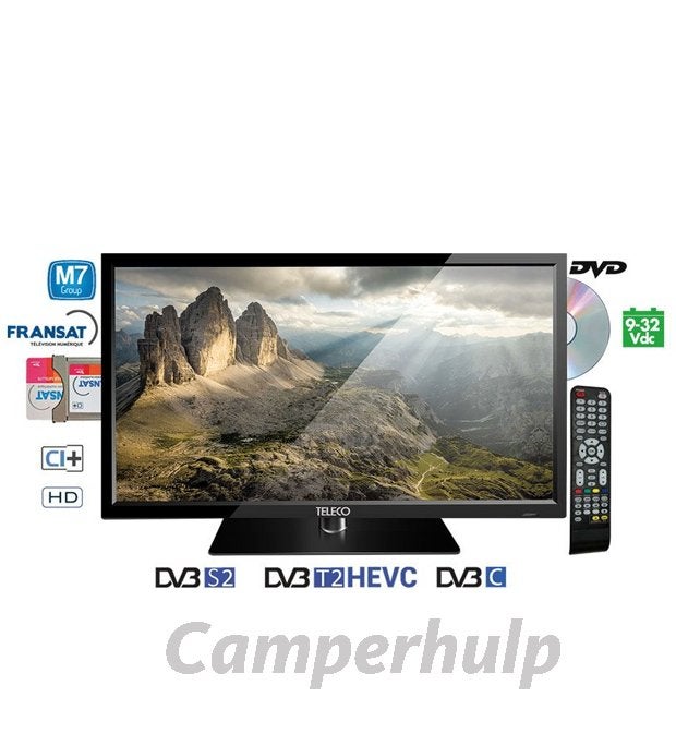 Teleco TEK 22D Mini 21,5" Full HD TV met DVD, Caravans en Kamperen, Camper-accessoires, Ophalen of Verzenden, Nieuw