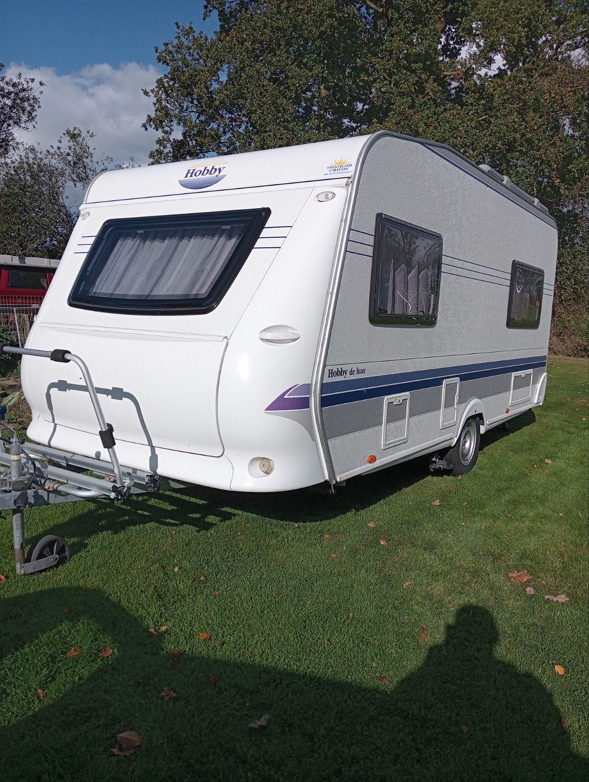Hobby 460 LU de luxe - Ruime caravan.  2 eenpersoons bedden, Caravans en Kamperen, Luifel, Rondzit, Hobby, Particulier