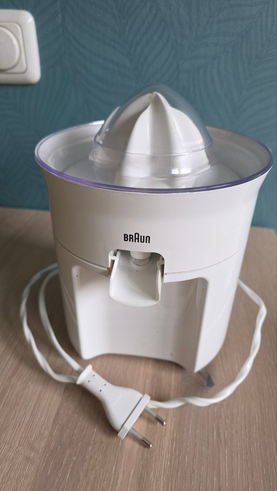 Braun Citruspers - Wit, Elektrisch, Ophalen of Verzenden, Gebruikt, Elektrisch, Citruspers
