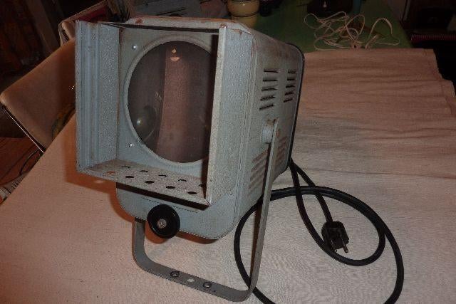 OUDE,THEATERLAMP,THEATERSPOT,VINTAGE, Gebruikt, Ophalen of Verzenden, Glas, Minder dan 100 cm