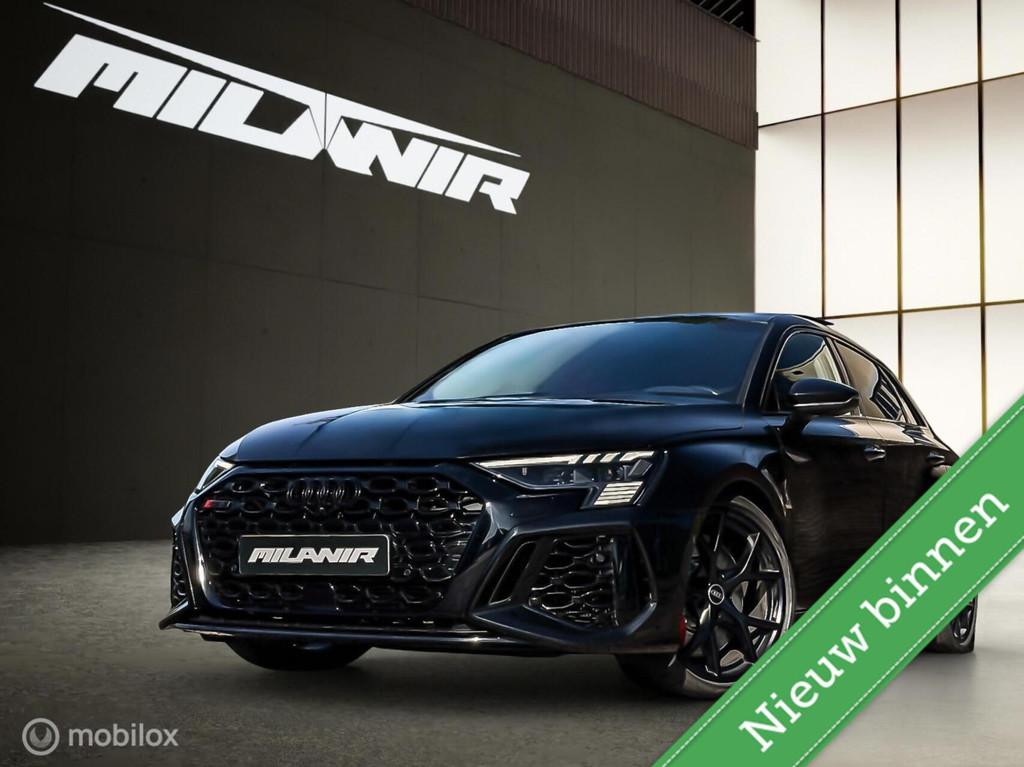 Audi RS 3 2.5 TFSI RS3 quattro 400pk |Pano |B&O |ACC |Leder, Automaat, Gebruikt, RS3, Zwart
