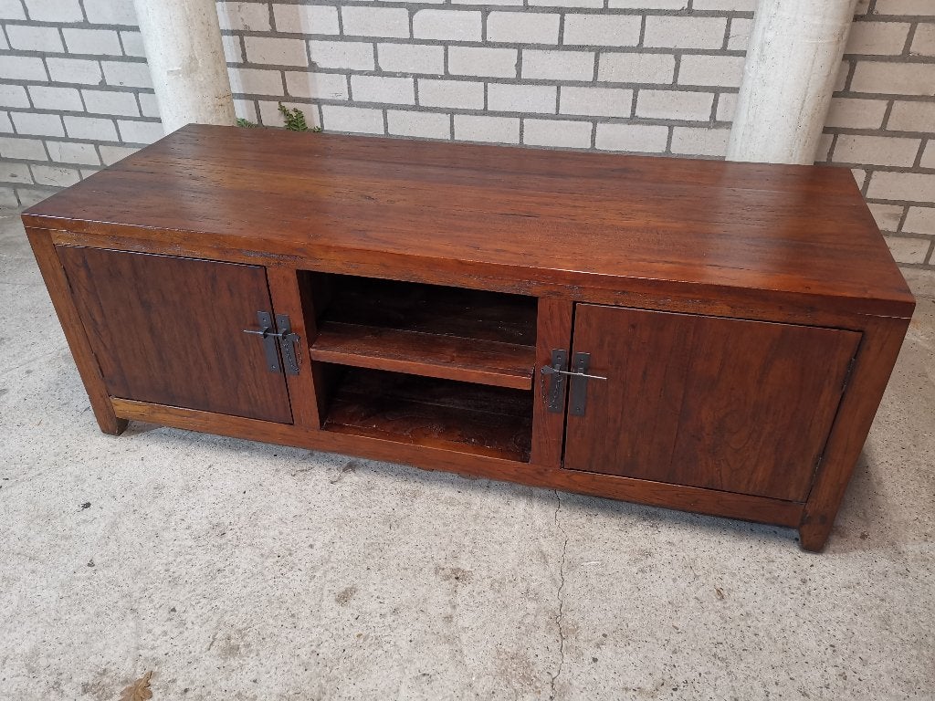 Tv-Dressoir Goossens Nouveau, Ophalen, 150 tot 200 cm, Teakhout, ?