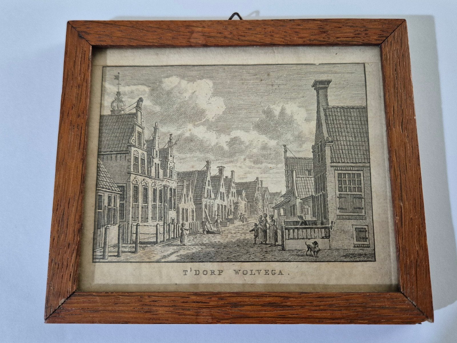 Oude kleine tekening gravure Wolvega 1792, Ophalen of Verzenden