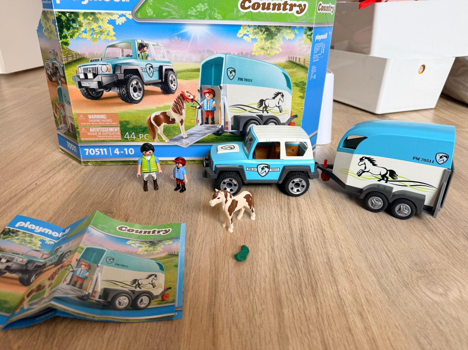 Playmobil 70511, auto met aanhanger, Ophalen of Verzenden, Gebruikt