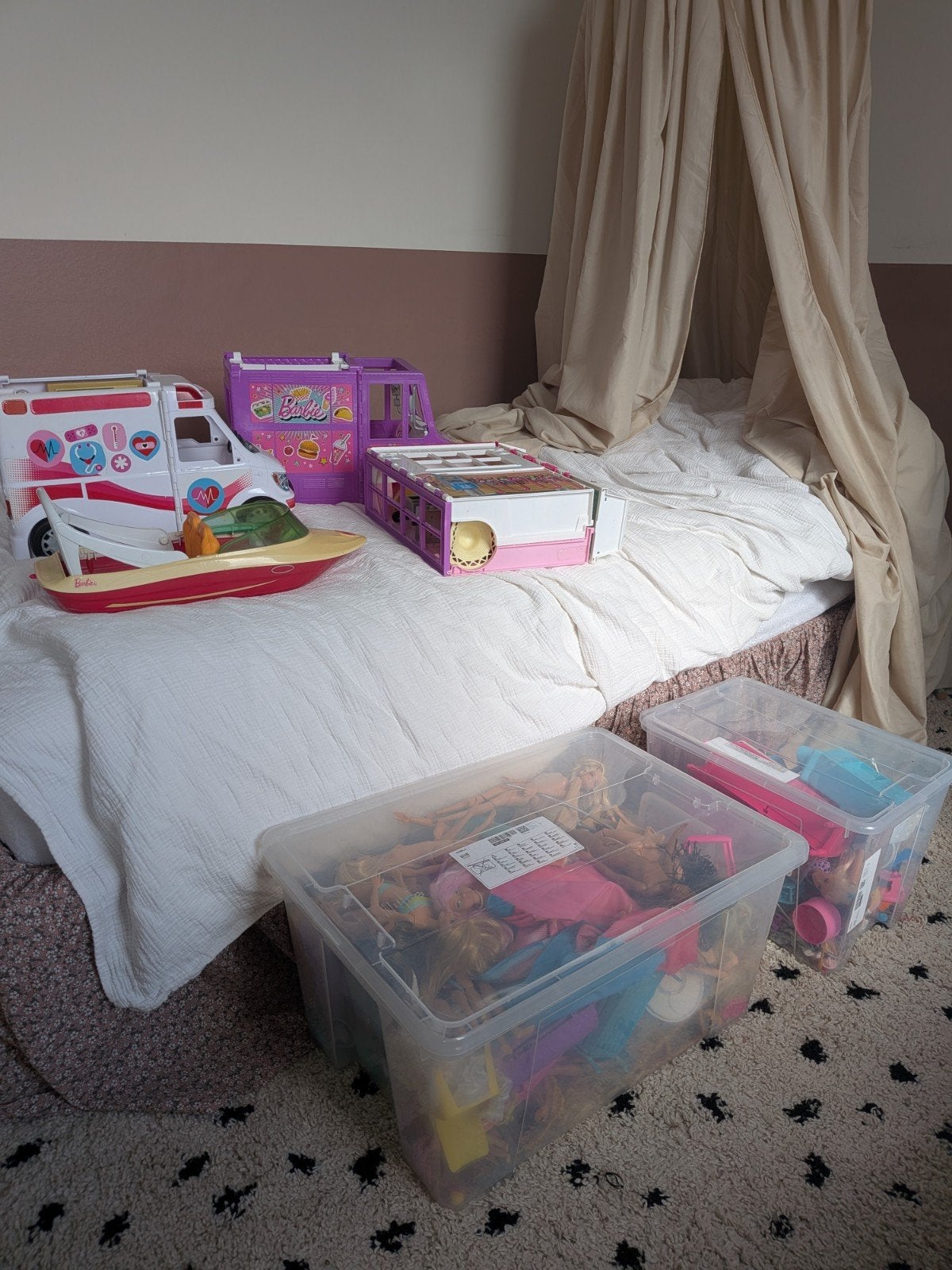 veel barbie spullen, Ophalen, Gebruikt, Barbie