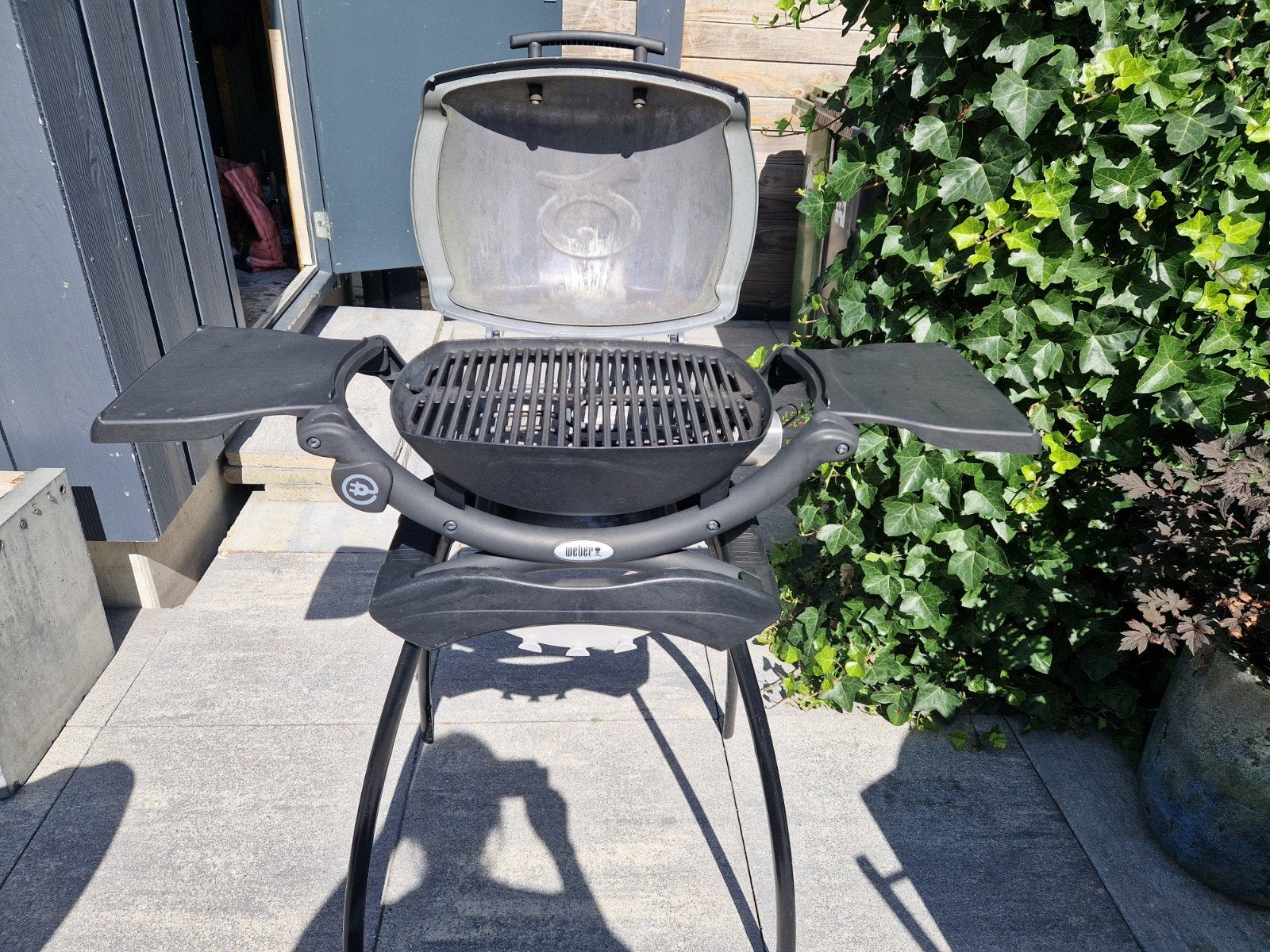 Weber elektrische barbecue Q1400, Ophalen, Gebruikt, Weber