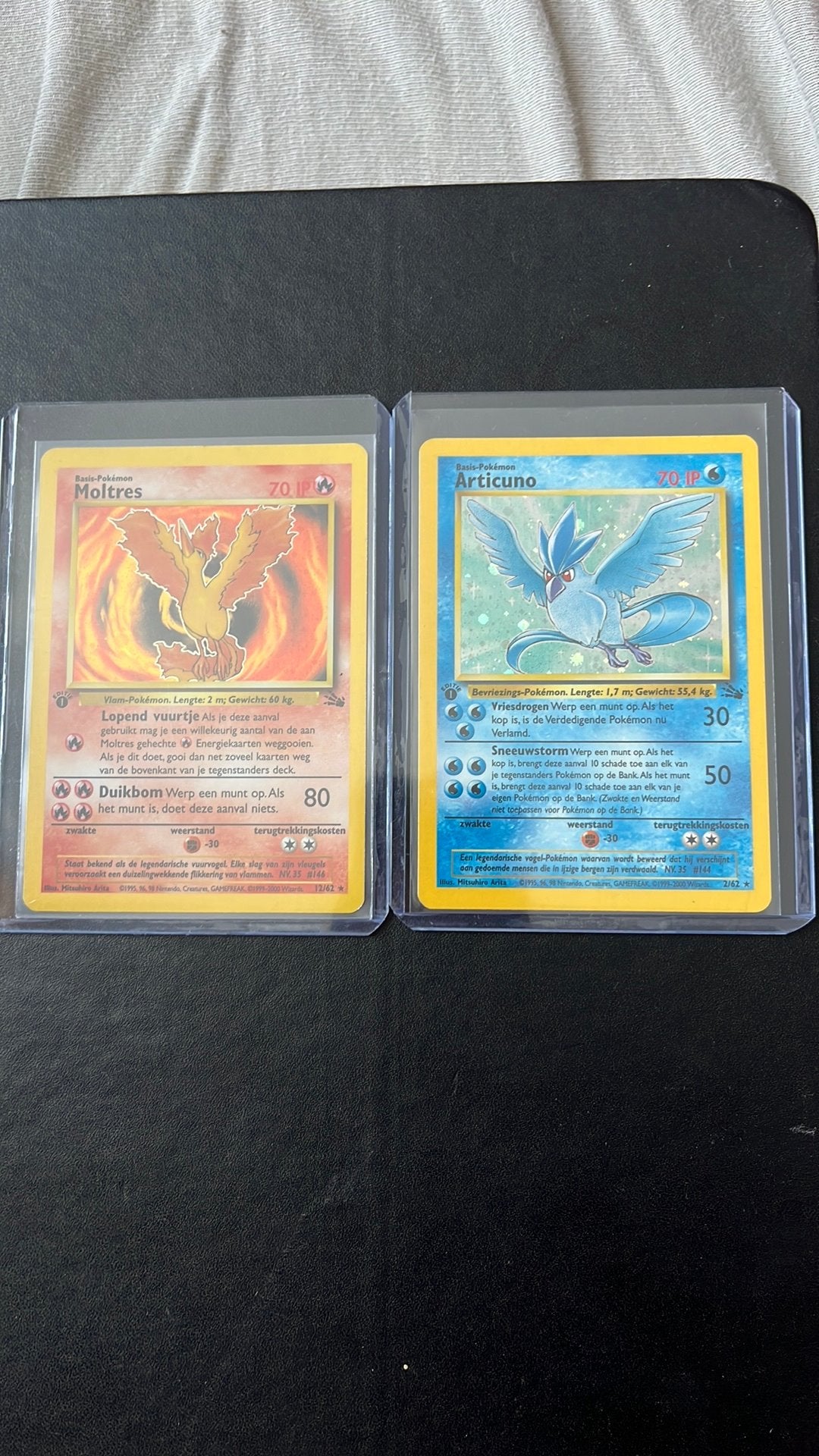 Pokemon Moltres Articuno dutch 1editie, Hobby en Vrije tijd, Verzamelkaartspellen | Pokémon, Ophalen of Verzenden, Zo goed als nieuw