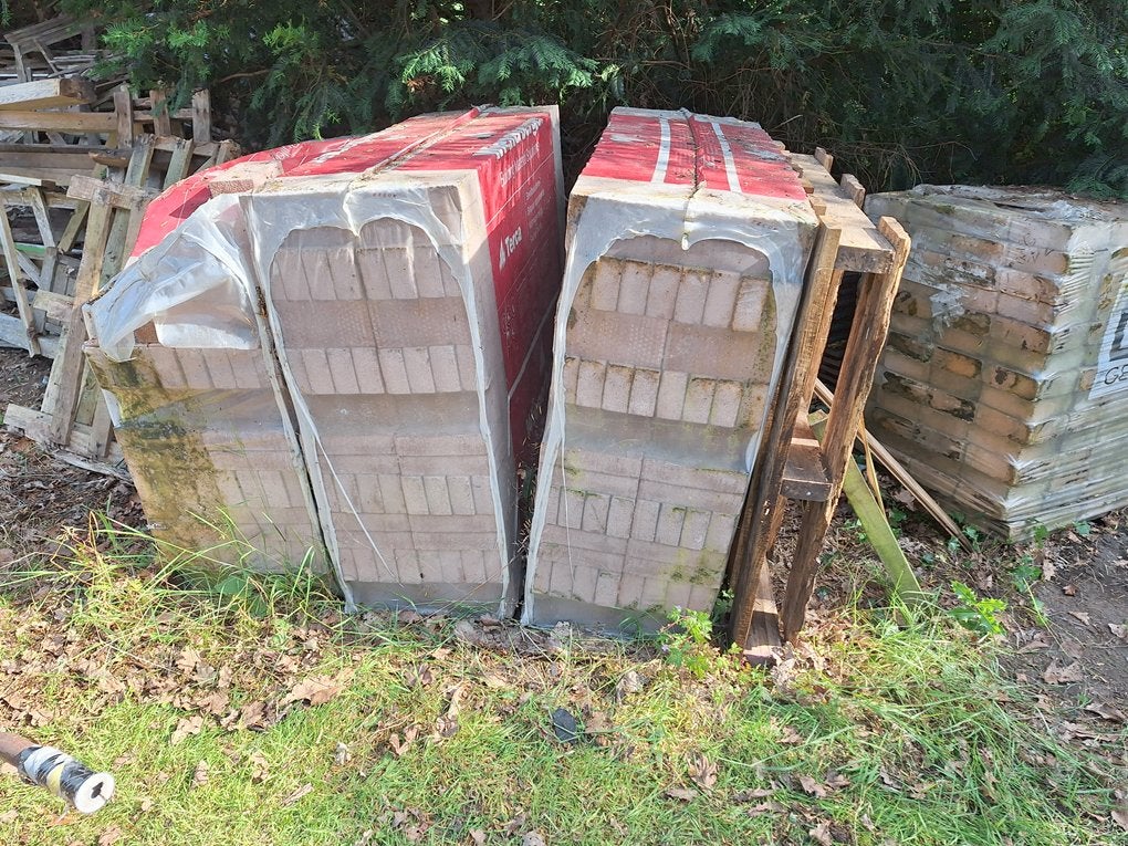 metselstenen (2 pallets nieuw), kalkzandstenen, lijmblokken, Ophalen, Nieuw, Bakstenen