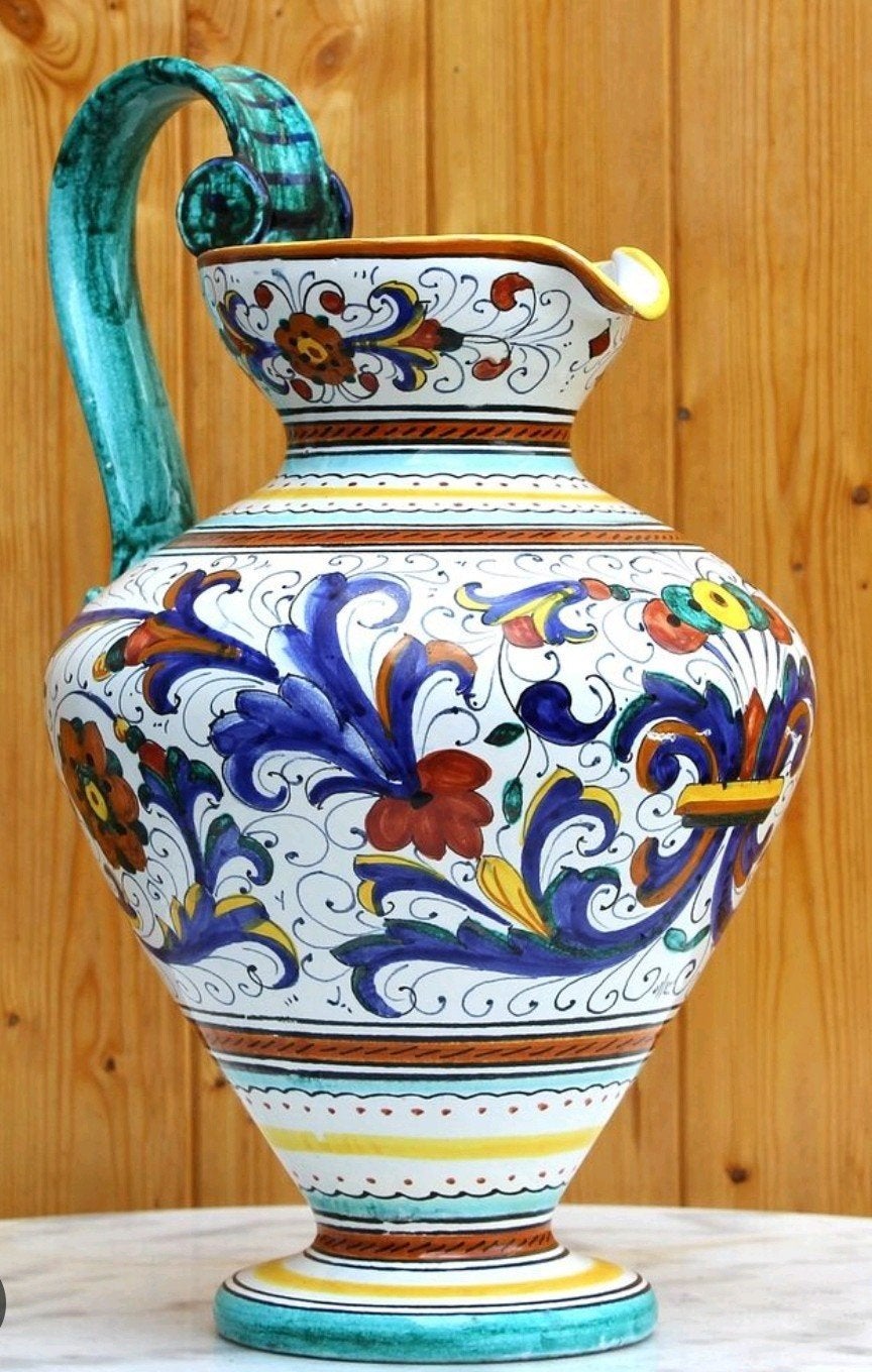 Vintage Deruta vaas / pitcher 39 cm izgs!!, Ophalen of Verzenden