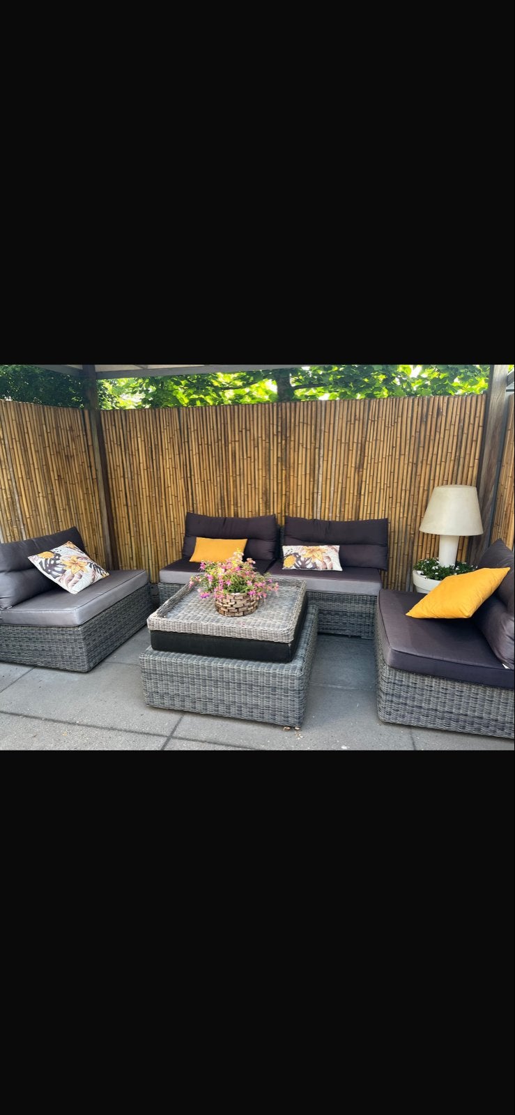 Bellagio loungeset, 4 zitplaatsen, Gebruikt, Ophalen of Verzenden, Wicker