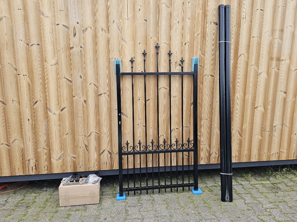 2e keus smeedijzeren inlooppoort 90x170cm helemaal compleet!, Ophalen of Verzenden, Zo goed als nieuw, IJzer, Sierhekwerk