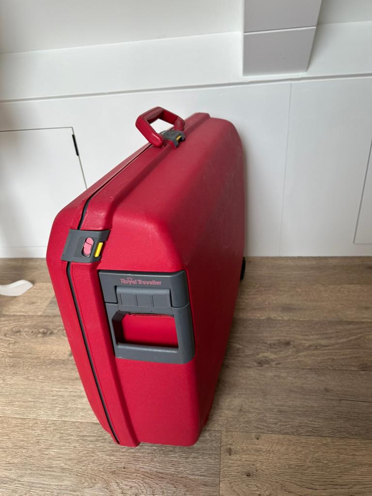 Samsonite koffer traveller rood, Ophalen, Gebruikt, Hard kunststof, 70 cm of meer